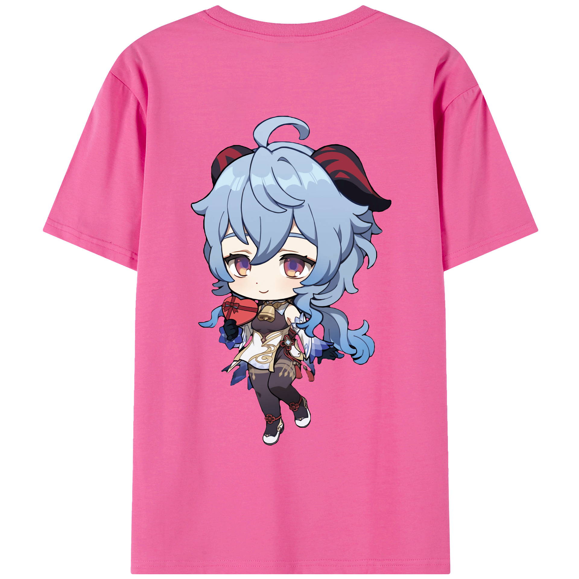 げんし神 甘雨 かんう genshin Ganyu レディース半袖Tシャツ(バックプリント)